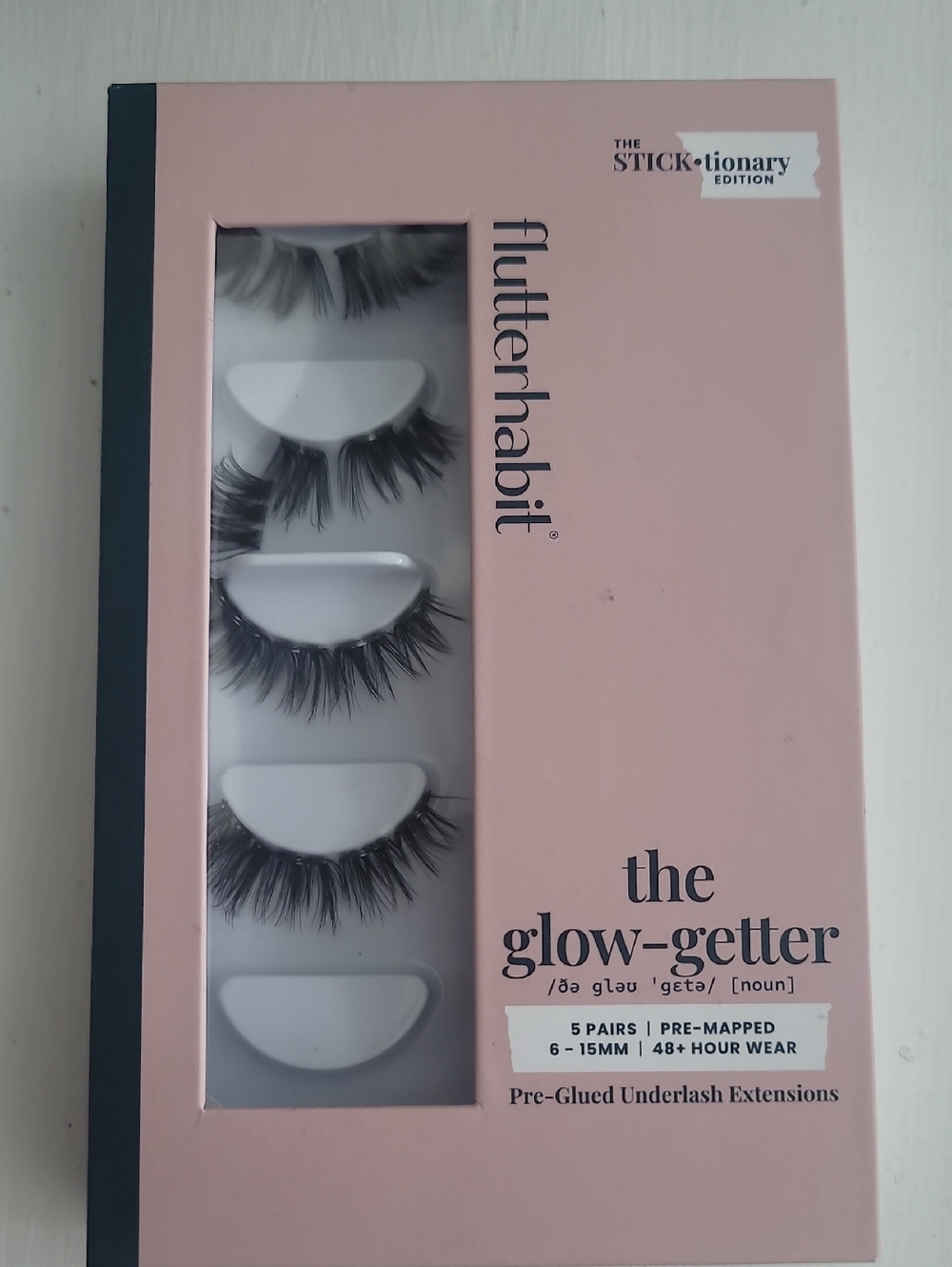 Flutterhabit The Glow-Getter Pre-Glued Underlash Extensions - Black